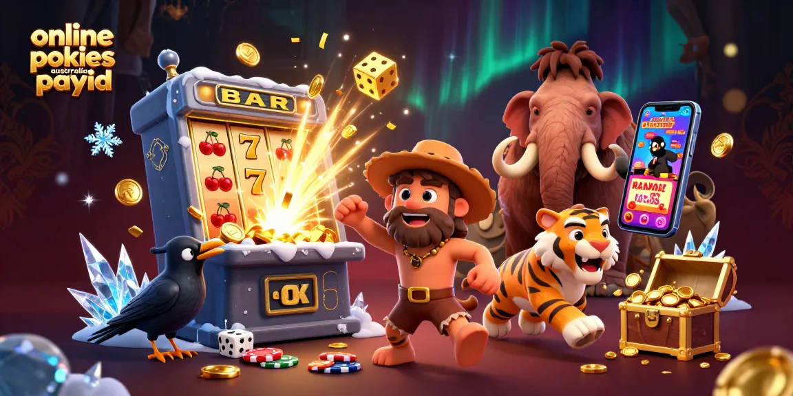 Play thrilling online pokies Australia PayID with vibrant gaming elements and a touch of prehistory.
